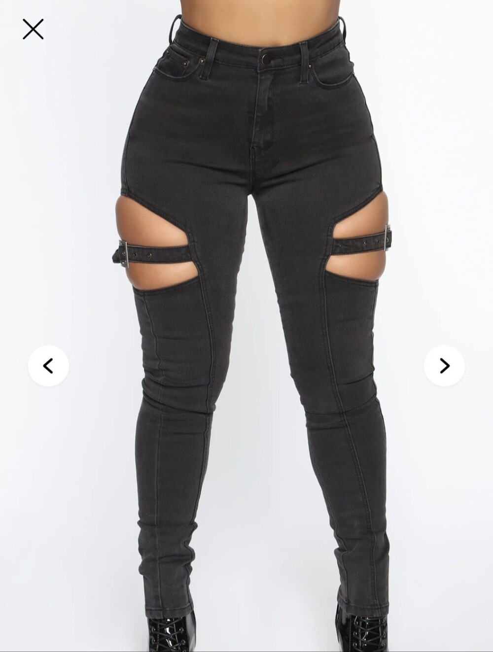 Fashion Nova /Buckle Up Sis Skinny Jeans- Juniors Sz- 5